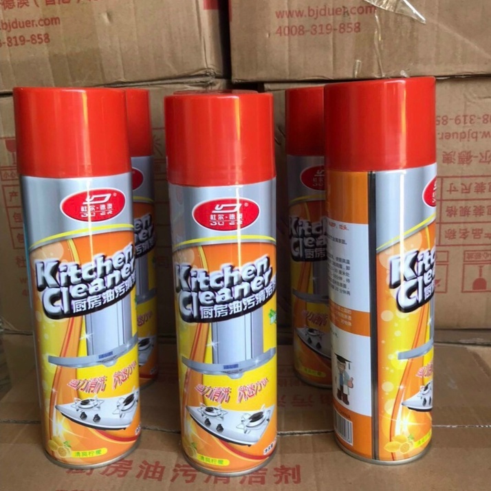 Bình Xịt Bọt Tuyết Tẩy Rửa Siêu Sạch Màu Cam Kitchen Cleaner Nhà Bếp 500ml