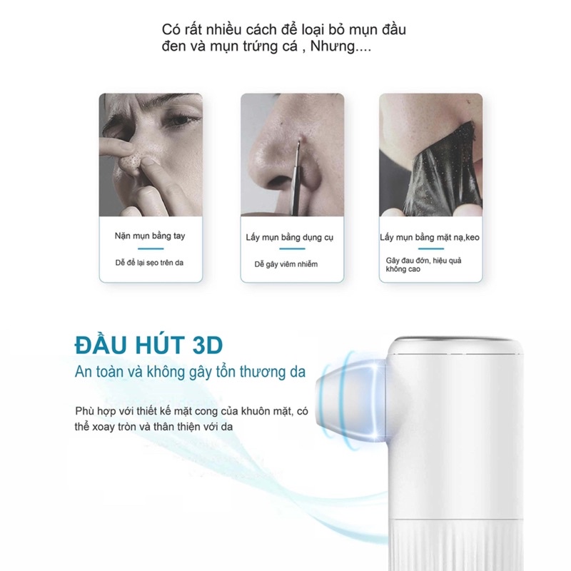 ⭐SALE⭐ Máy Soi Da Hút Mụn 4in1 Nanotime Beauty F31