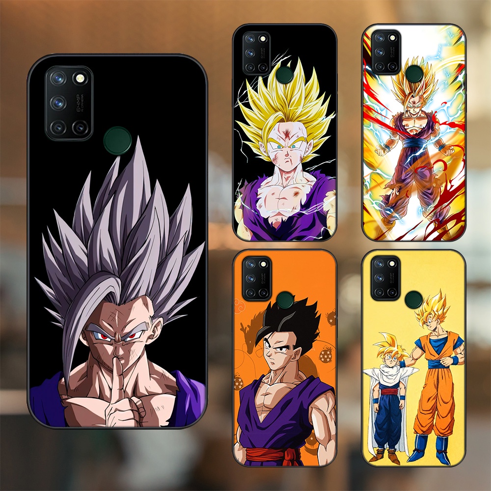 Ốp lưng Realme C17, 7i viền đen in hình Gohan Dragon Ball