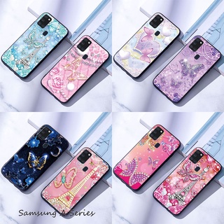 Ốp Điện Thoại Mềm Samsung Galaxy A11 / A21 / A21S / A31 / A51 / A71 Bướm Kim Cương