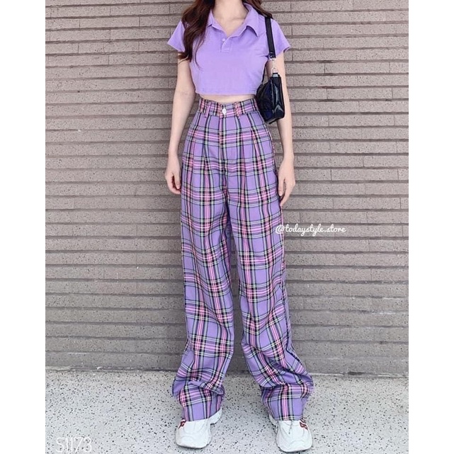 Tặng Áo crotop polo màu tím và màu xanh giá 35k