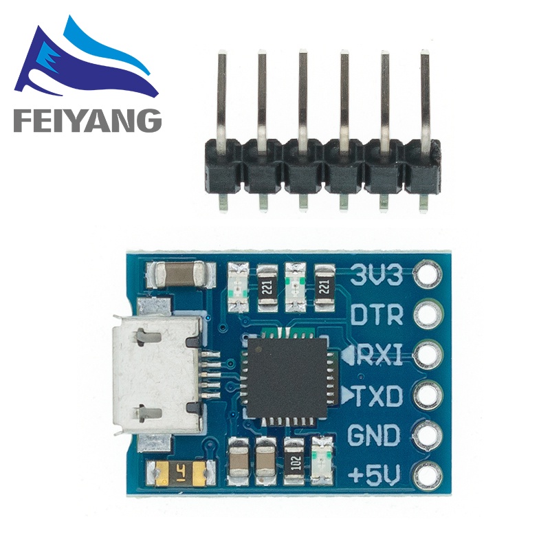 Mô Đun Chuyển Đổi CP2102 USB 2.0 Sang UART TTL 5PIN Ftc FT232 CH340 PL2303 CP2102 MICRO USB Cho aduino