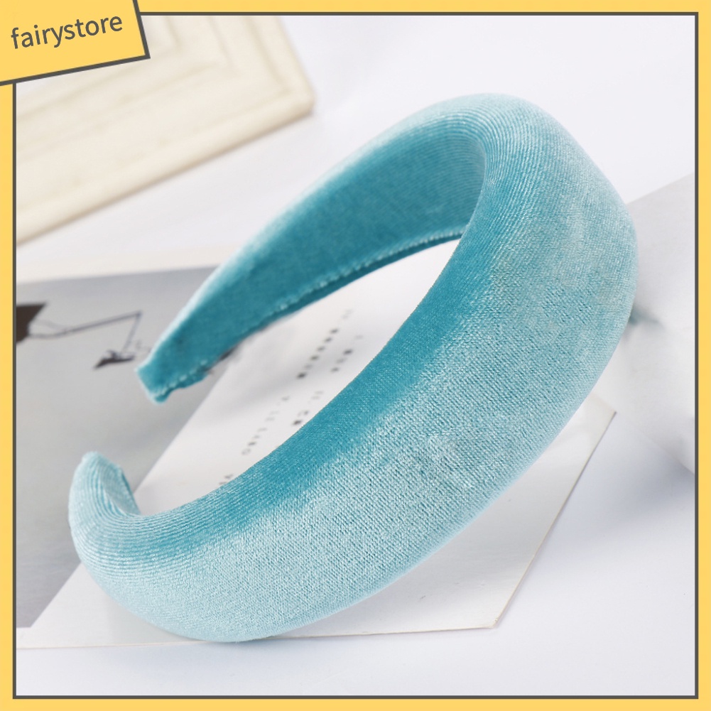 Băng Đô Cài Tóc Màu Trơn Thiết Kế Đơn Giản Cho Nữ