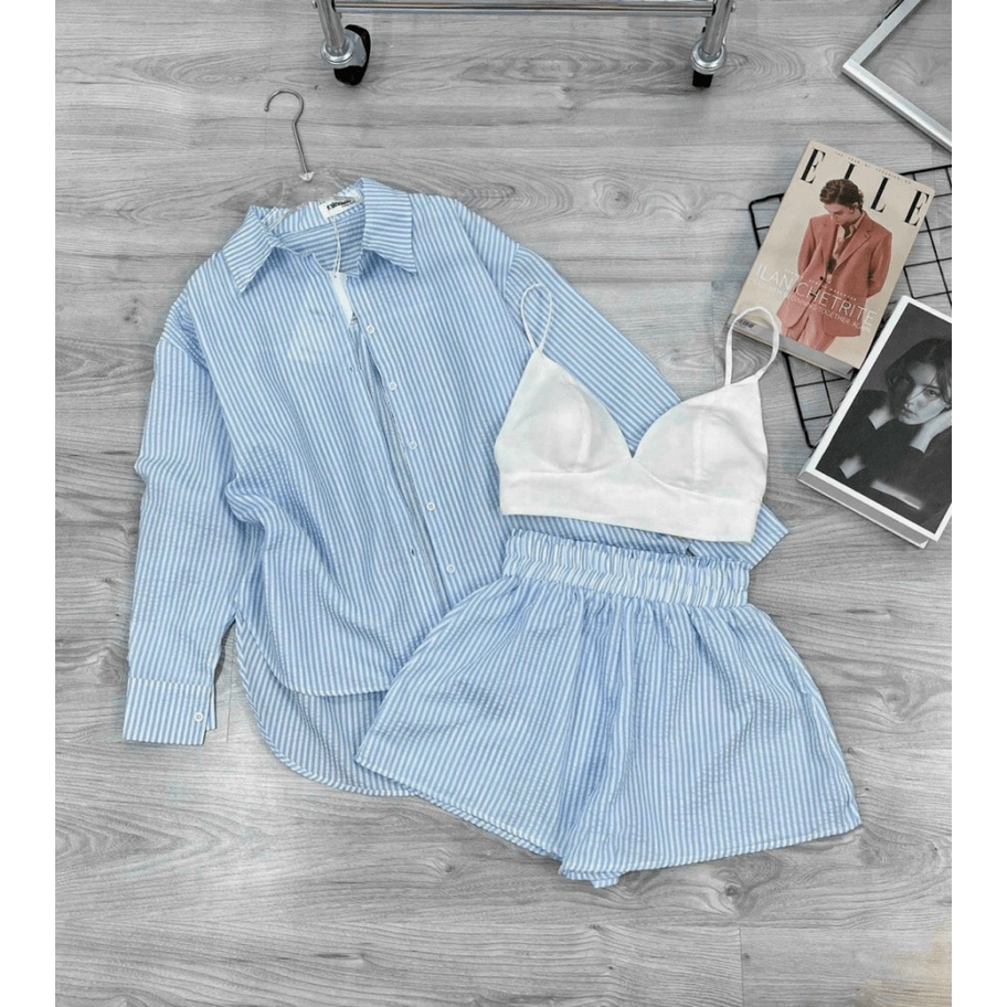 SÉT 3 MÓN KATE XỐP ĐI BIỂN SIÊU HOT THỜI TRANG HHP