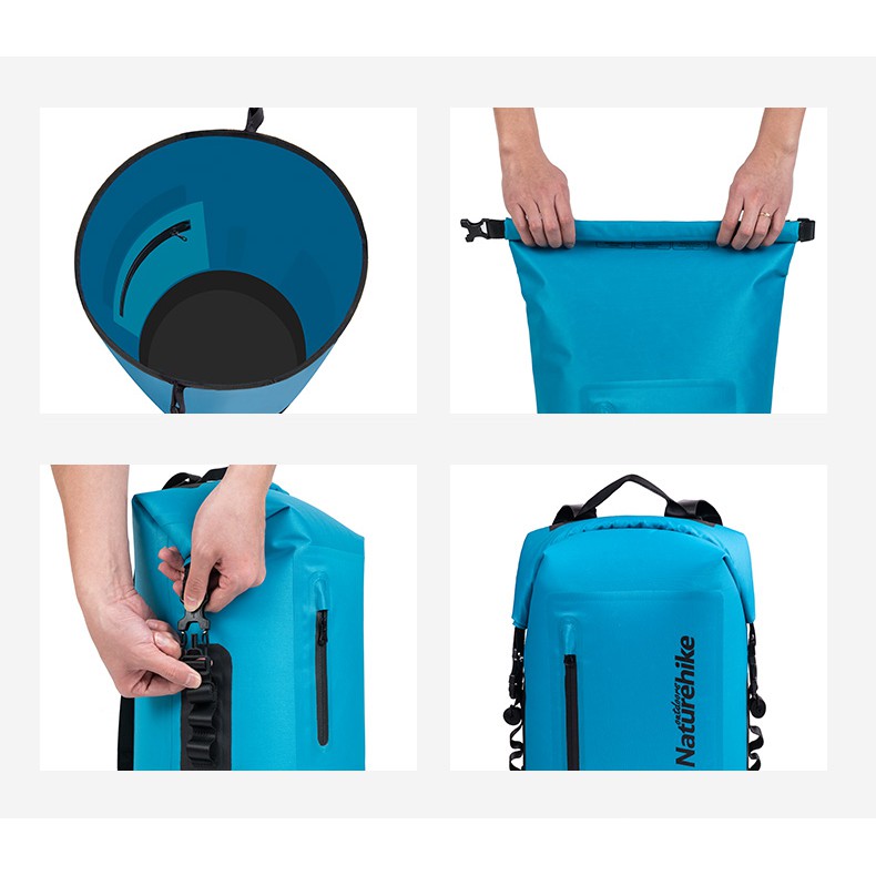 Túi khô, túi chống nước, túi đi mưa dạng balo Naturehike 30L NH18F031-S