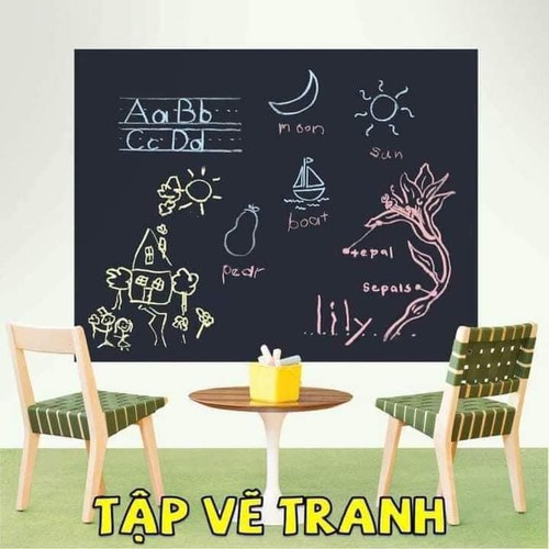 Bảng decal dán tường cho bé học tập - bang dan tuong 2m-45cm