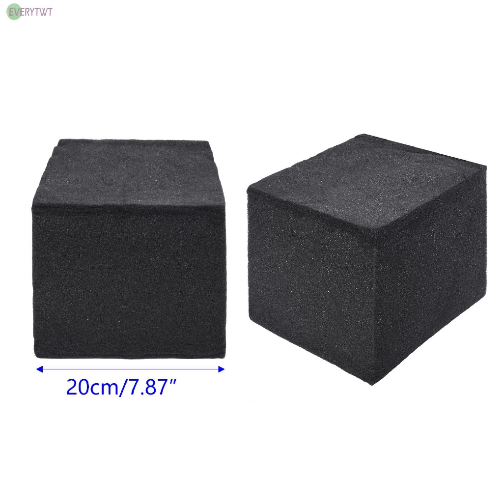 Bộ 2 khối xốp cách âm kích thước 20x20x20cm màu đen chất lượng cao cho KTV