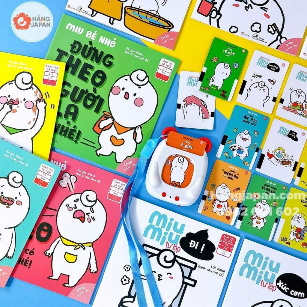 Máy đọc truyện Kennen song ngữ cho bé, máy kể chuyện thông minh Miu bé nhỏ - BH 6 THÁNG