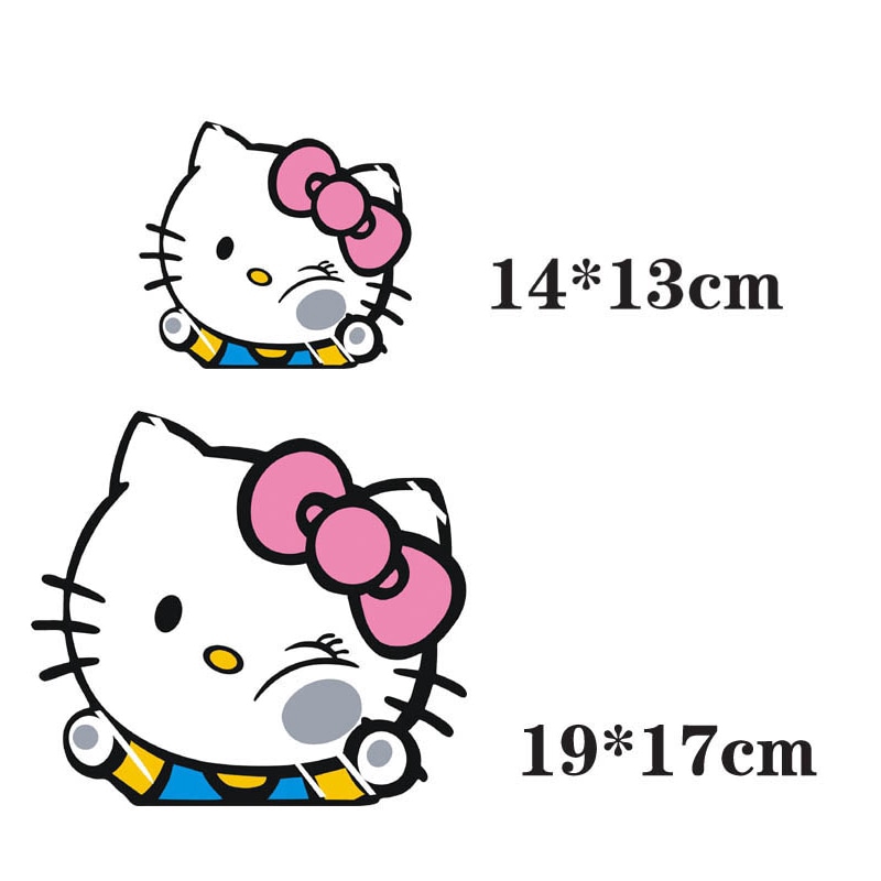 Decal dán trang trí xe hơi hình Hello Kitty | BigBuy360 - bigbuy360.vn