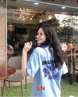 Áo thun SE bươm bướm xanh