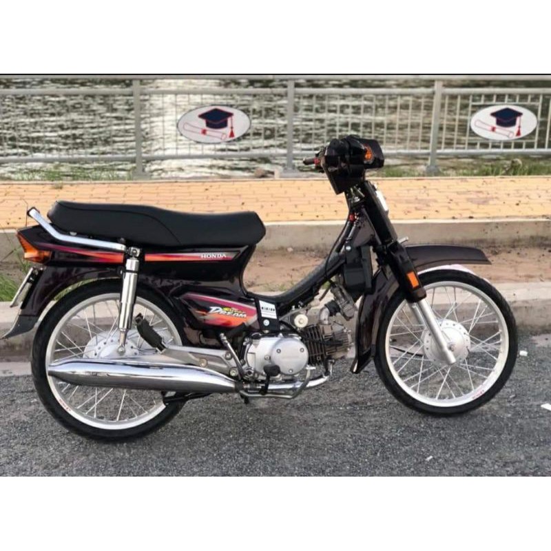 Hộp pô e lọc gió xe si 50cc gắn cho xe độ Dream, Wave