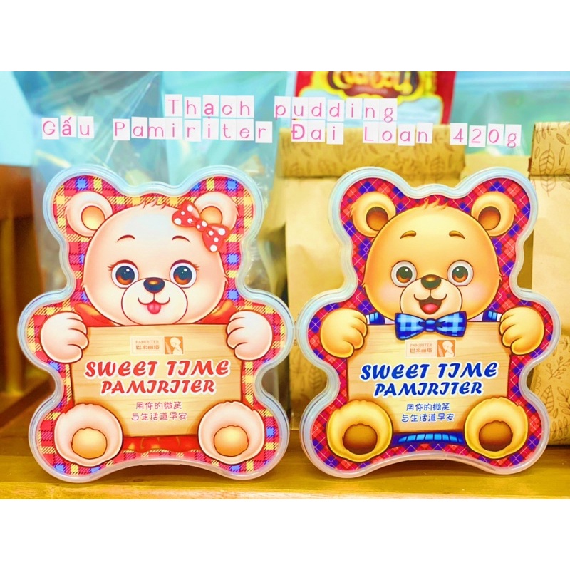 Thạch pudding con gấu Parimiter ĐÀI LOAN 420g