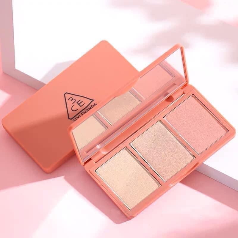 {Chuẩn Auth} Bảng Phấn Highlight Bắt Sáng 3CE Strobing Skin Palette