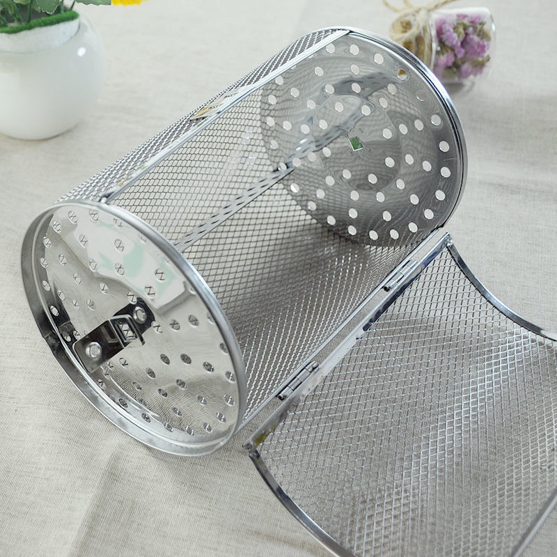 Lồng Nướng Đậu Phộng / Khoai Tây Chiên Xoay 360 Độ Bằng Thép Không Gỉ Bền Bỉ