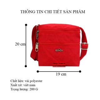 Túi đeo chéo Kipling mini 20*19 cm