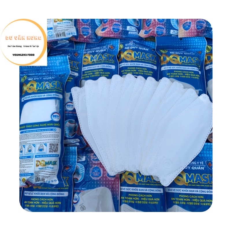 Khẩu Trang 4D Người Lớn Set 50 Cái Tiêu Chuẩn KF94 / Landmask