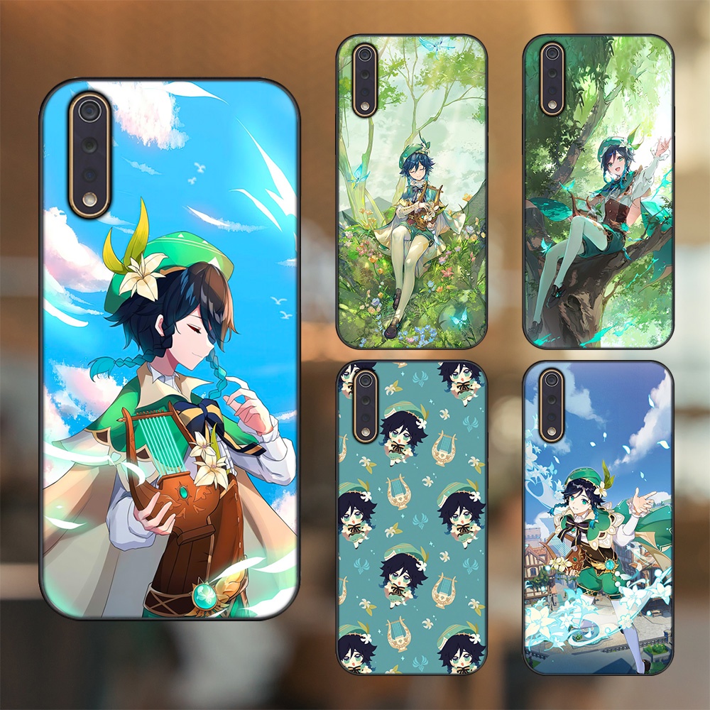 Ốp lưng Vivo S1 viền đen in hình Venti Genshin Impact