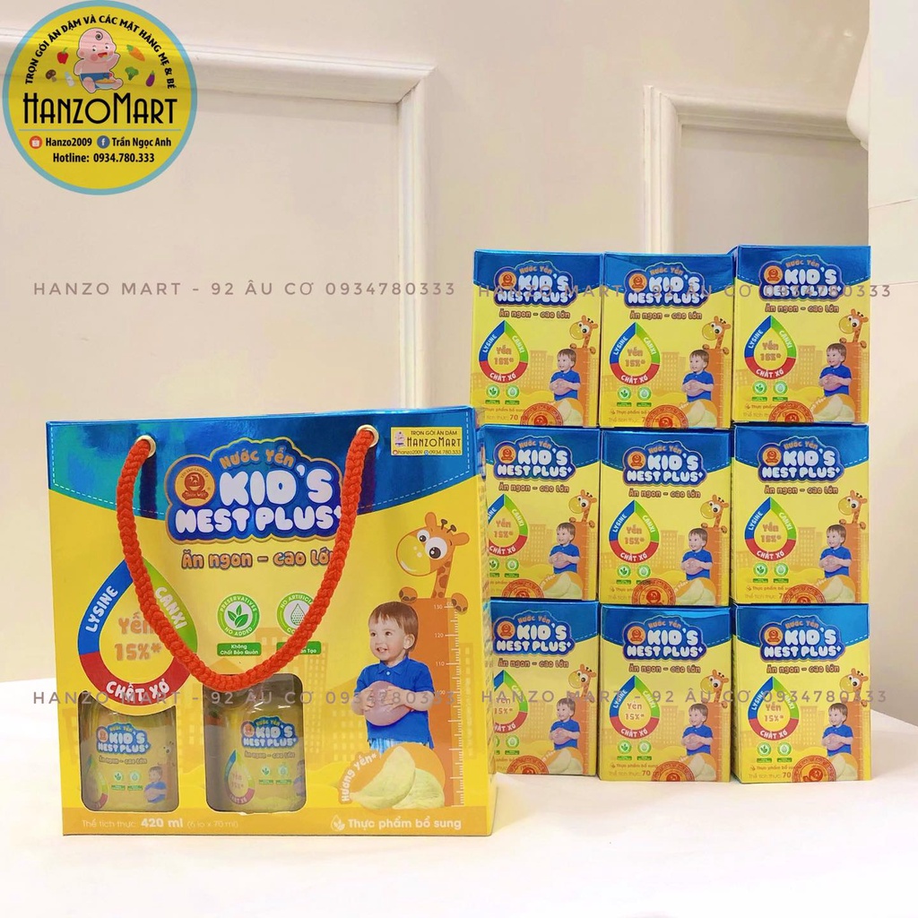 Nước Yến Sào Cao Cấp Thiên Việt Kid's Nest Plus+ (Ăn ngon cao lớn)