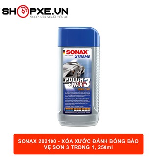 DUNG DỊCH ĐÁNH BÓNG VÀ XÓA XƯỚC SƠN XE Ô TÔ (DẠNG KEM) - SONAX XTREME POLISH & WAX 3 250ML 202100