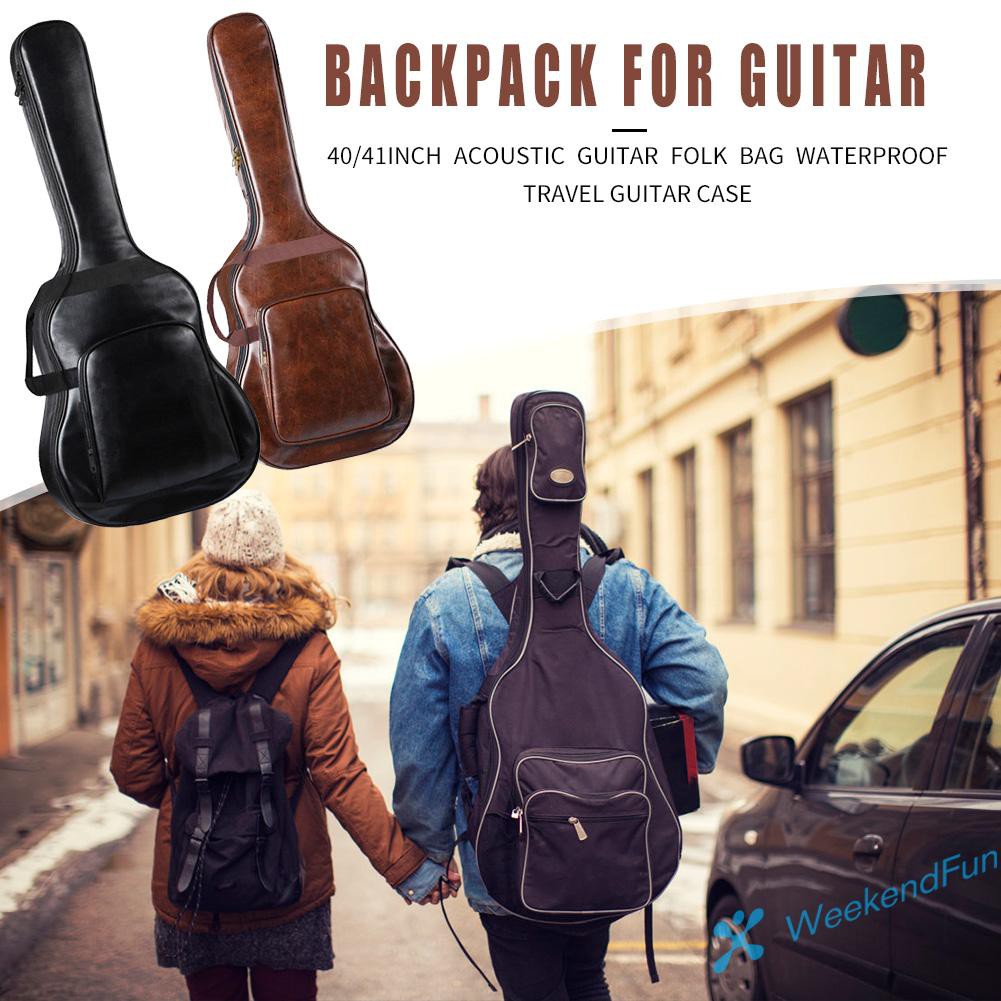 WE 41 inch Acoustic Folk Guitar Bag Portable Waterproof Guitar Case Cover