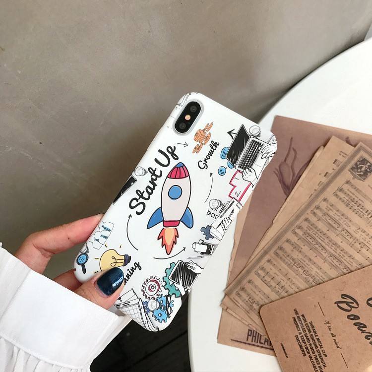Ốp lưng Iphone FREESHIP 50K hoạt hình Start Up cho điện thoại iphone 6 6s 6P 6sP 7P 8P X XS