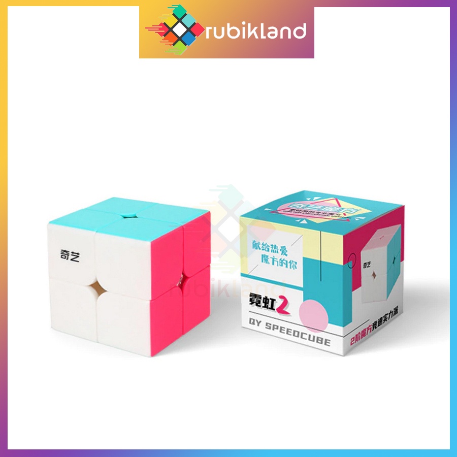 [Bộ Sưu Tập] Rubik QiYi Neon Edition Macaron 2x2 3x3 4x4 Ivy Cube Rubic Biến Thể Stickerless Đồ Chơi Trí Tuệ Trẻ Em