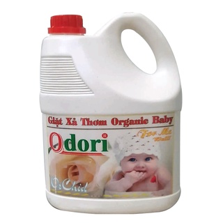 Nước giặt xả thơm baby odori bình 4Lít mua 2 nước giặt xả baby orchid tặng kèm khăn tắm cao cấp