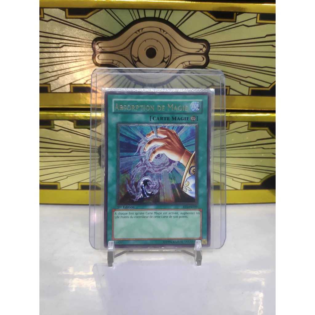 [ Dưa Hấu Yugioh ] Tiếng Pháp - Lá bài thẻ bài Spell Absorption - Ultimate Rare 1st Edition - Tặng bọc bài nhựa bảo quản