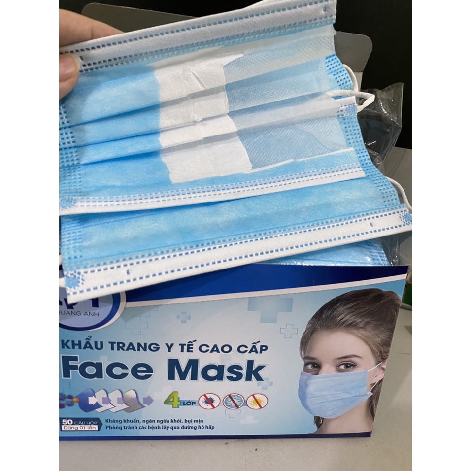 Hộp 50 khẩu trang y tế kháng khuẩn Face Mask có chứng nhận