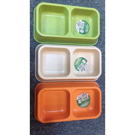 Bát đôi sợi tre cao cấp cho chó mèo