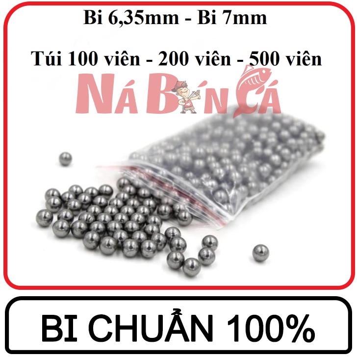 [Hàng Chuẩn] CÁC LOẠI BI SẮT 6.35MM VÀ 7MM CÁC TÚI 100VIEN - 200VIEN - 500VIEN - GIÁ TỐT CHO ANH EM