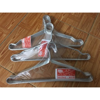 Mắc nhôm treo quần áo ( lốc 10 cái)