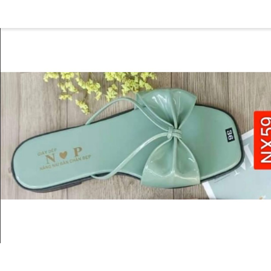 [Deal Giá Sốc] Dép Bệt Nơ Quai Dây Đi Chơi Đi Biển Nhiều Màu Siêu Xinh