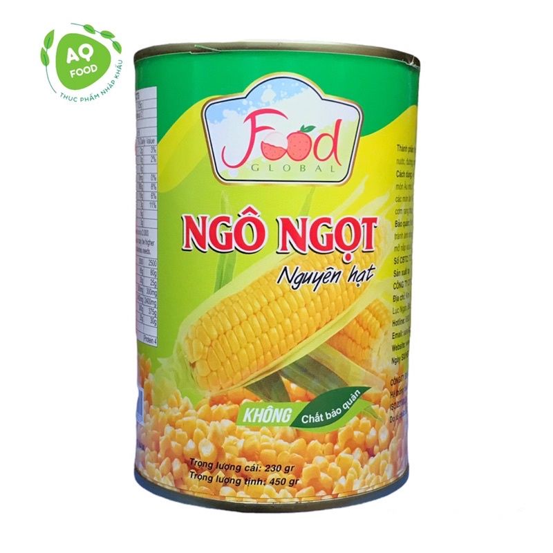 Ngô ngọt nguyên hạt. Ngô ngọt Toàn Cầu, Ngô ngọt Asean