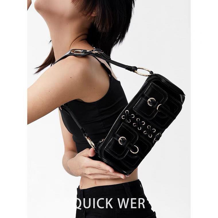 Túi Đeo Dưới Cánh Tay Y2K Thắt Dây Kiểu Retro Dễ Thương Cho Nữ