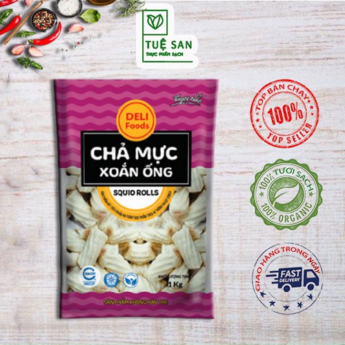 Chả Mực Xoắn Ống 🦑Giao HỎA TỐC nội thành Hà Nội 🦑 Mực Xoắn Việt; Chả Mực; Chả Mực Xoắn; Mực Xoắn Ống; Mực Xoắn