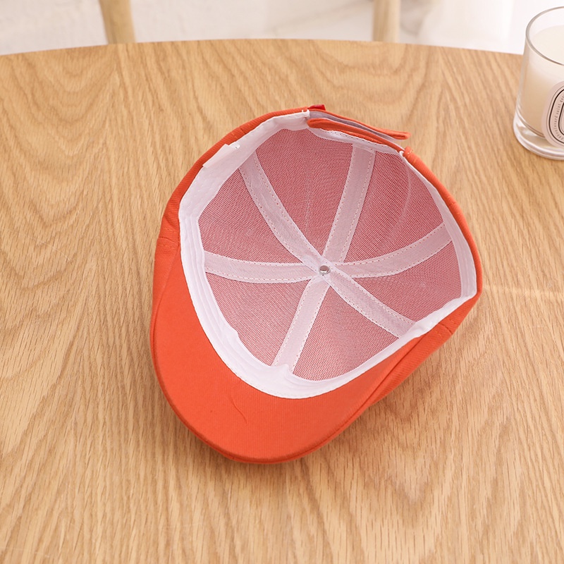 Mũ Beret Ngắn Thêu Chữ Thời Trang Cho Bé