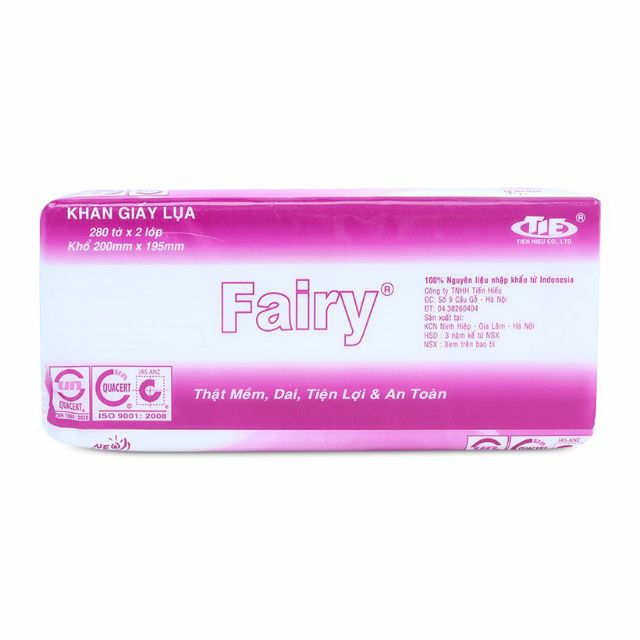 GIẤY ĂN FAIRY RÚT 280 TỜ