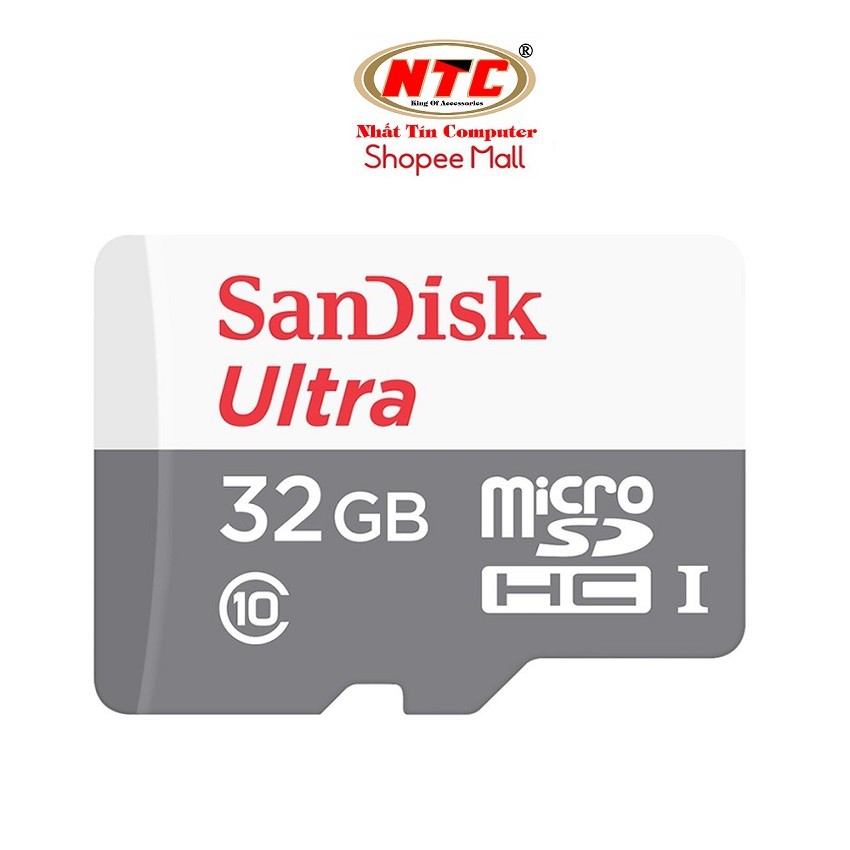 Thẻ nhớ MicroSDHC SanDisk Ultra 533X 32GB 80MB/s - Không Box (Bạc)