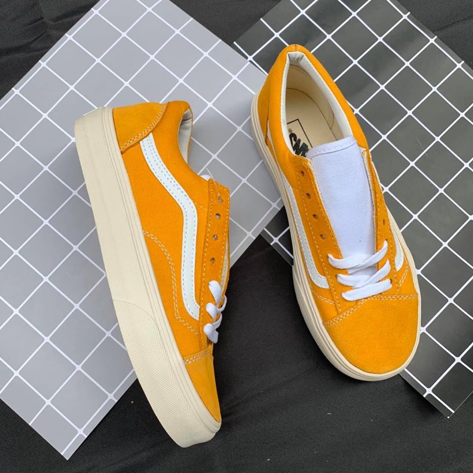 Giầy vans vault da thật lót trắng 1:1 ( full box + free ship ) ❄ . ' < , ⋆ " _