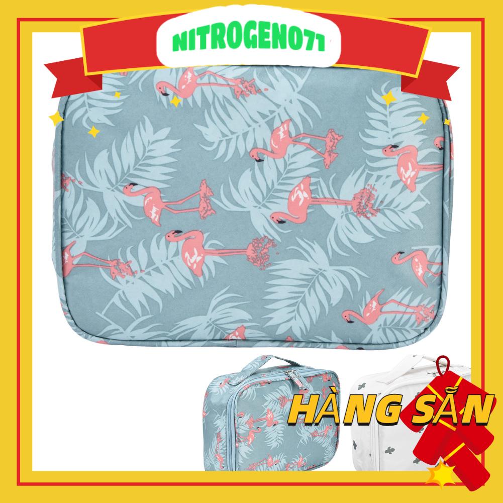 Nitrogen071 Túi đựng đồ vệ sinh Nylon bền chống thấm nước Thiết kế thời trang đa chức năng Dung tích lớn du lịch