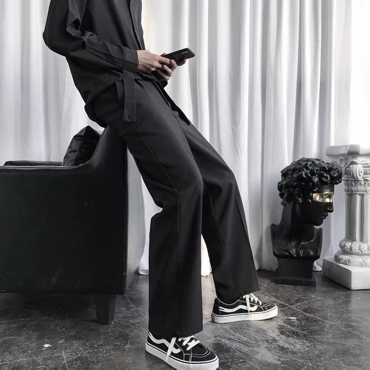 Quần vải ống rộng Hàn Quốc Mavota quần tây ống suông unisex cao cấp QD13