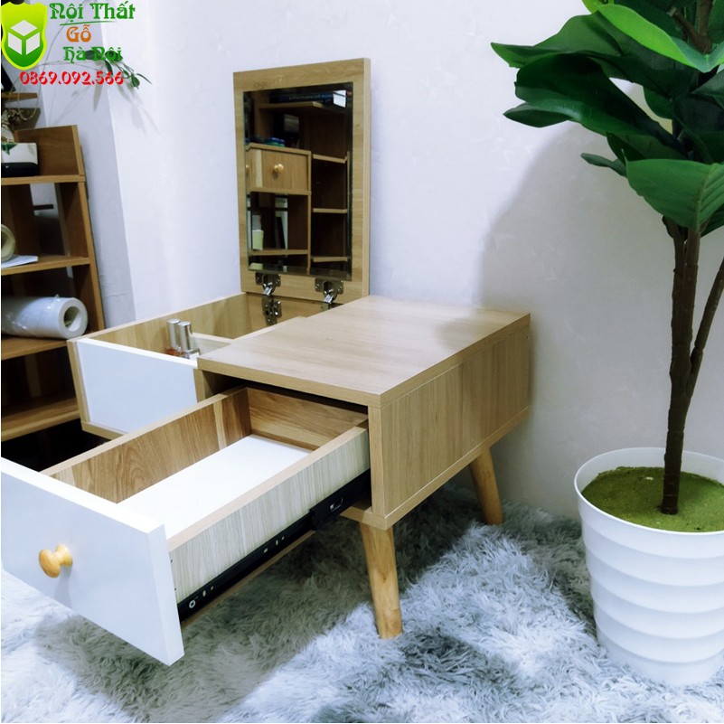 🔴 FREE SHIP 🔴 Bàn Trang Điểm , Bàn Phấn Mini Ngồi Bệt Gỗ MDF Phủ Min Cực Đẹp