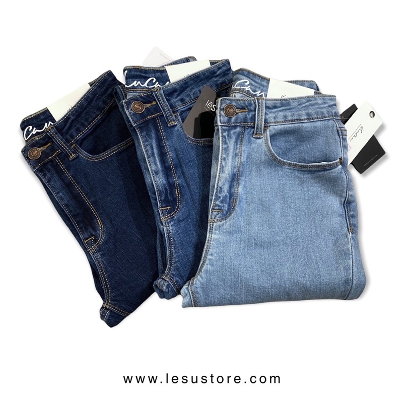 ẢNH TỰ CHỤP Quần jeans dáng ôm dài 85cm