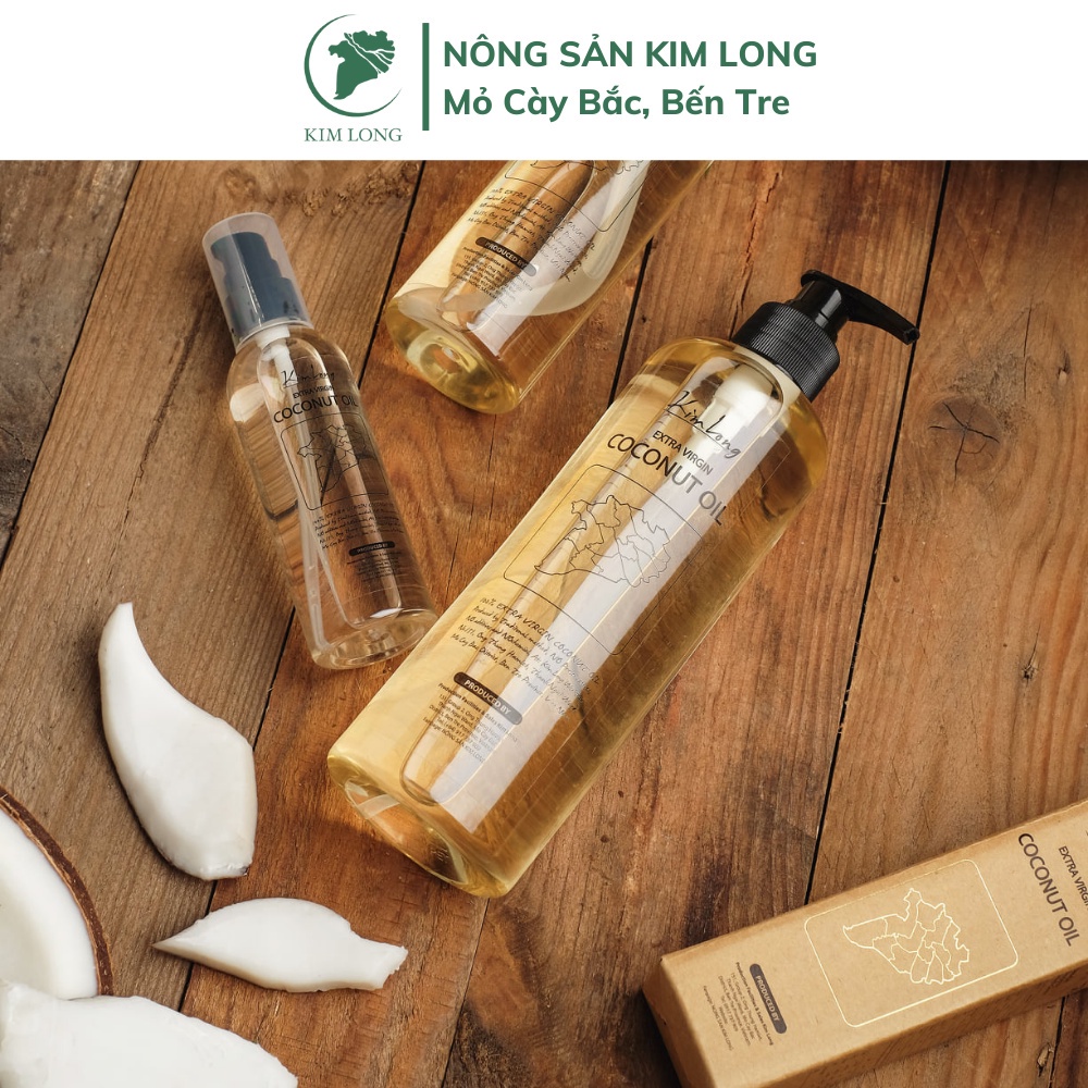 Combo 2 Chai Dầu Dừa Truyền Thống Kim Long Việt Nam Tinh Khiết Và Giàu Dưỡng Chất 1000ml