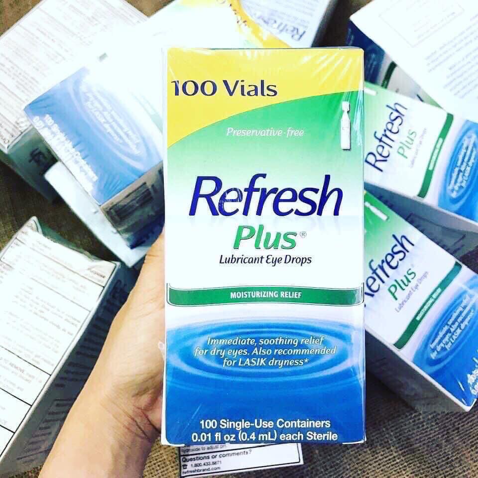 NƯỚC NHỎ MẮT 100 tép MỸ REFRESH PLUS