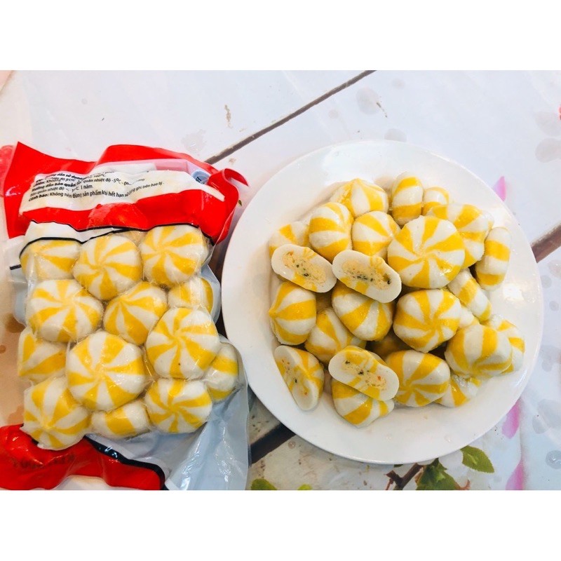 Bánh bao viên thả lẩu nhân tôm rong biển 500g (giao hỏa tốc tphcm)