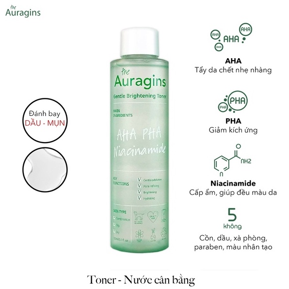 Beauty Box The Auragins - Sáng Da Sạch Mụn