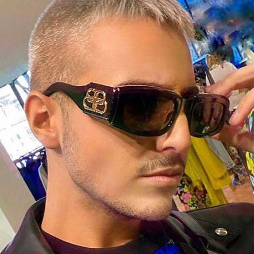 JARRED Kính Mát Gọng Vuông Chống Bức Xạ Phong Cách Hàn Quốc Cho Nam Và Nữ