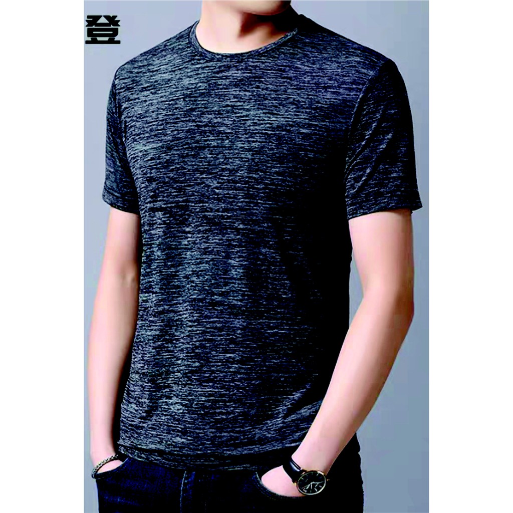áo thun nam xám bạc co giãn vải xịn thời trang phong cánh cá tính | BigBuy360 - bigbuy360.vn